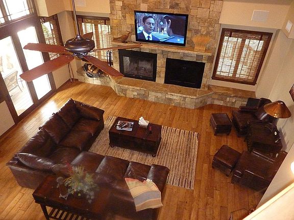 Great room from loft