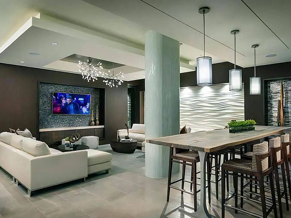 Lounge with Couches and Bar Seating