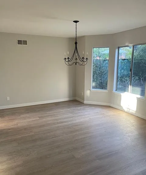 Large sun-filled dining area