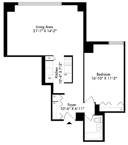 Floor plan 1H