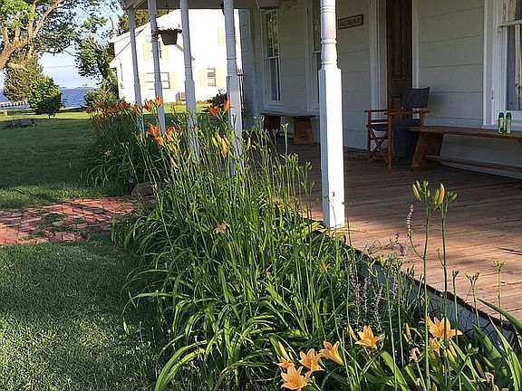 Front Porch with river view