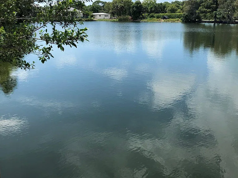 The house is on a lake.