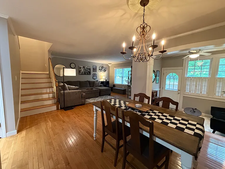 Dining area from kitchen door.