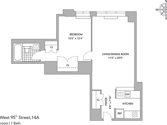 2nd image of 215 W 95th St APT 14A