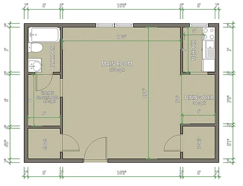 Floor plan Small studio