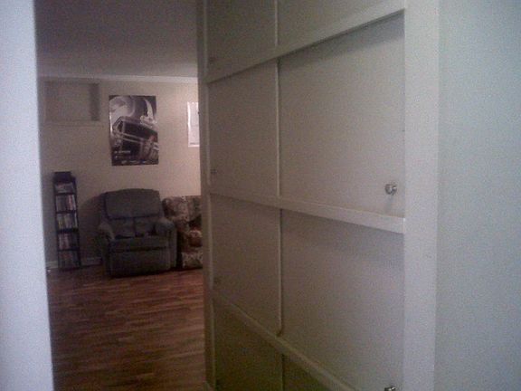 Hallway with storage