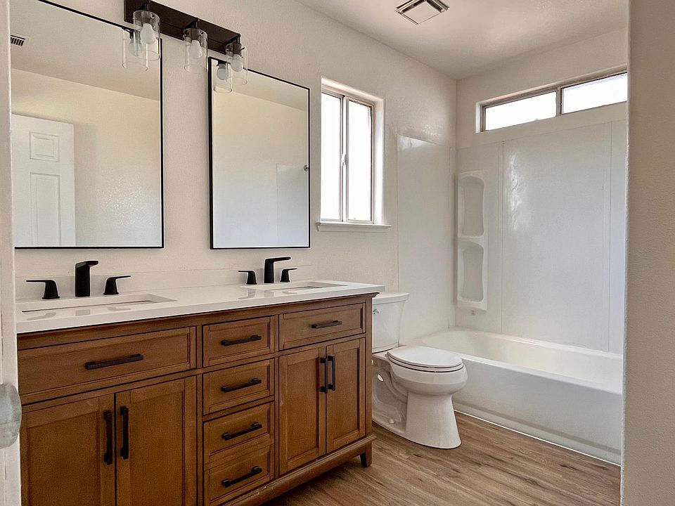 Master bathroom with double sinks