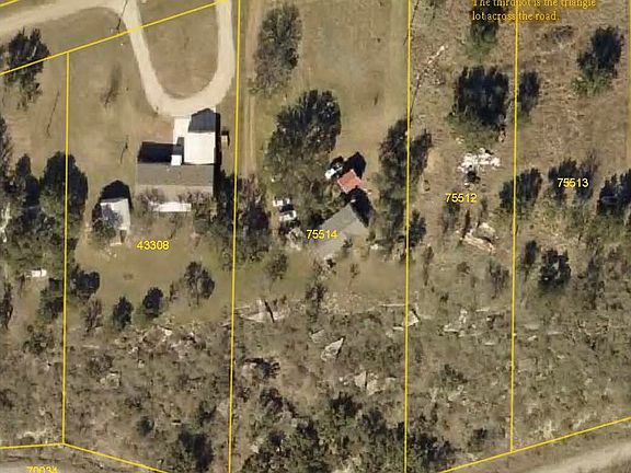 The three lots are marked.