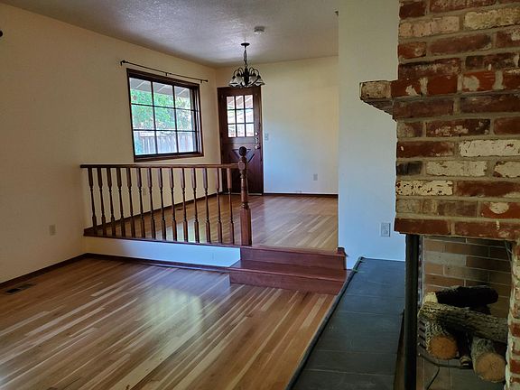 Living room and dining room