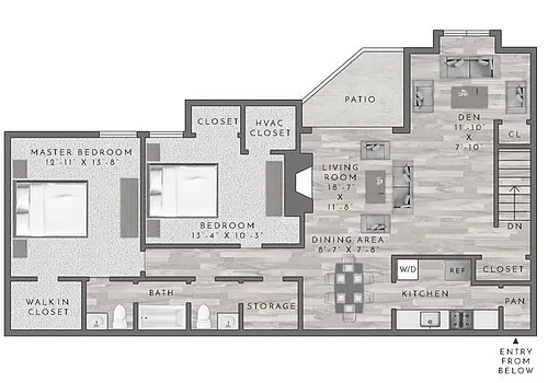 Floor plan B2-2X25H