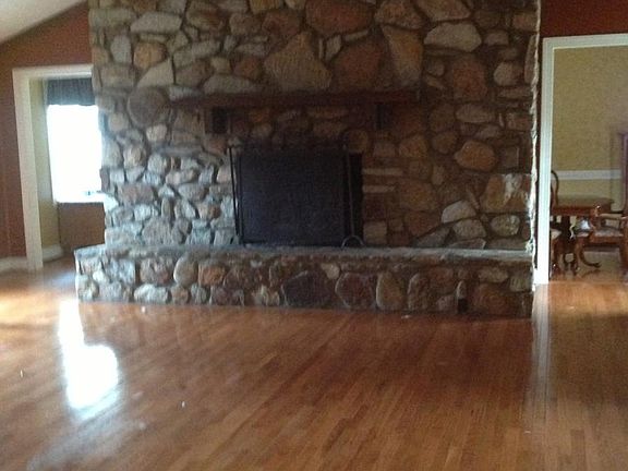 Family Room with Stone Fireplace