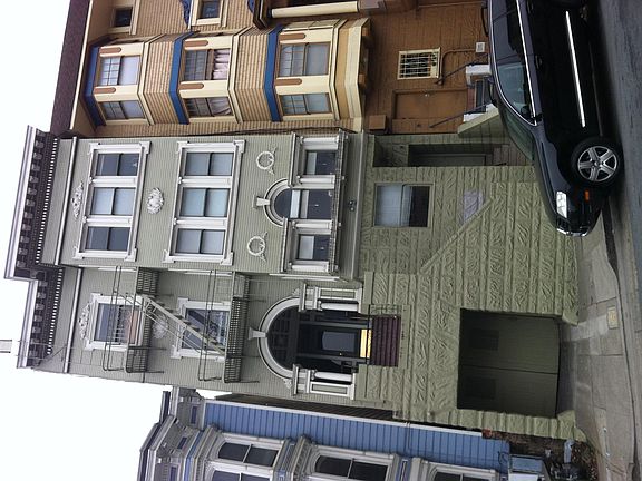 Victorian era building. Apartment for rent is just below the