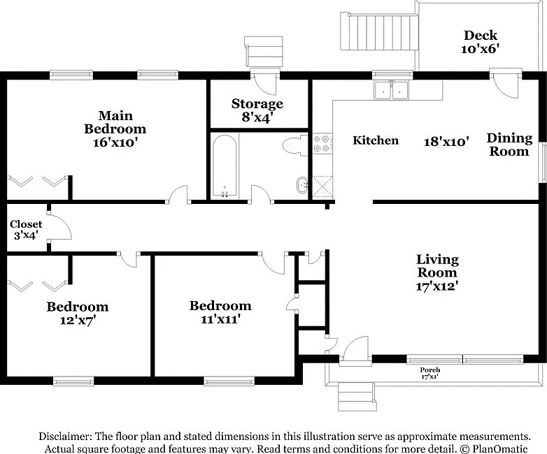 3 bed, 1.0 bath, 1164 sqft, $1,720 — Photo 2