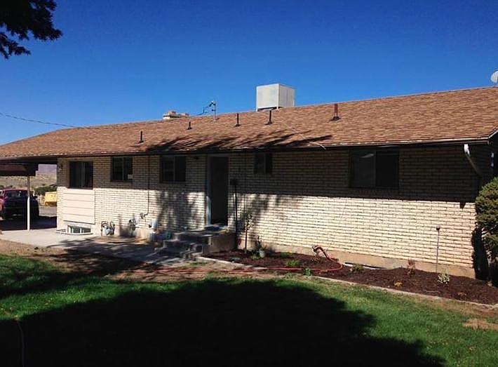 Rear entrance to basement.