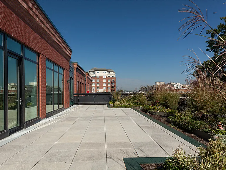Large landscaped terraces with city views available