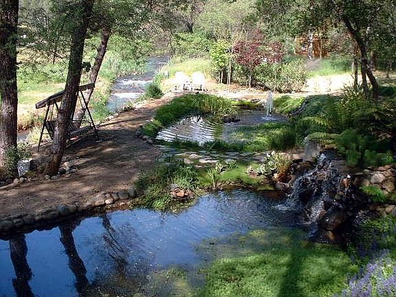 From house: Maple & Magnolia Ponds with Magnolia Creek