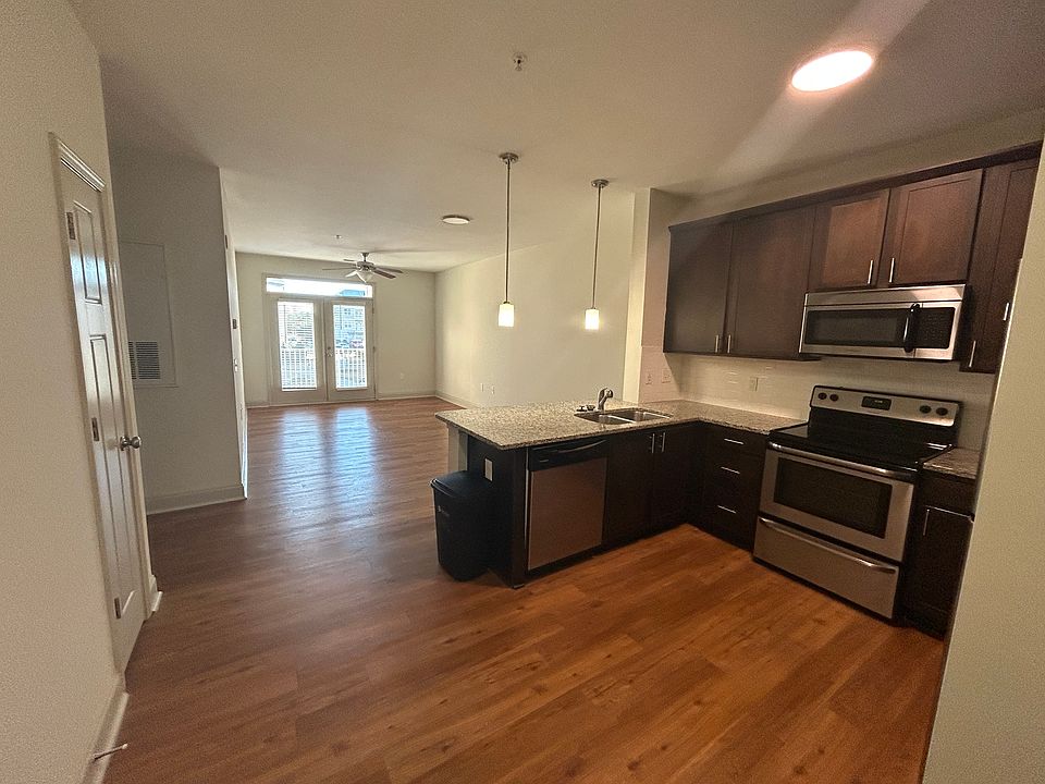 Kitchen with stainless steal appliances and granite counter tops!