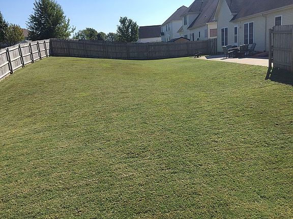 Large fenced back yard
