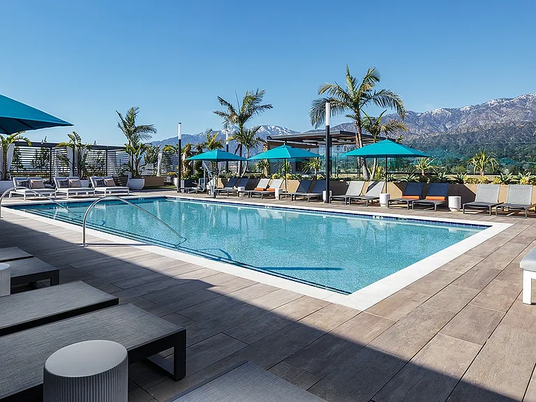 Daytime Pool Loungers - Esperanza at Duarte Station