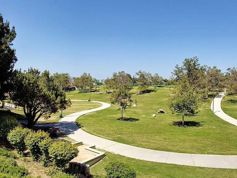 Several parks nearby with walking and biking trails