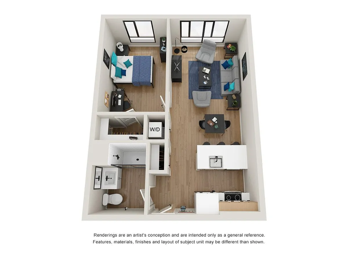 Floor plan 1B-5