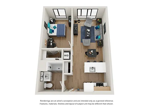 Floor plan 1B-5