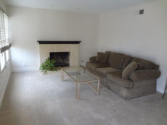 Large living room with fireplace