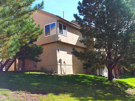 View of townhouse from open space