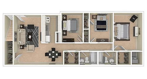 Floor plan 3 Bedroom