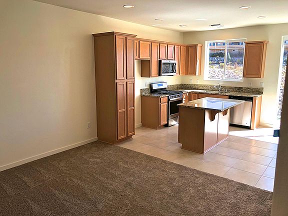 Living room and kitchen