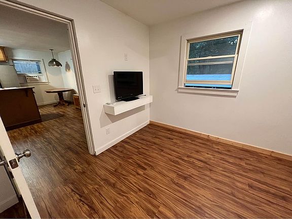 bedroom looking to living area