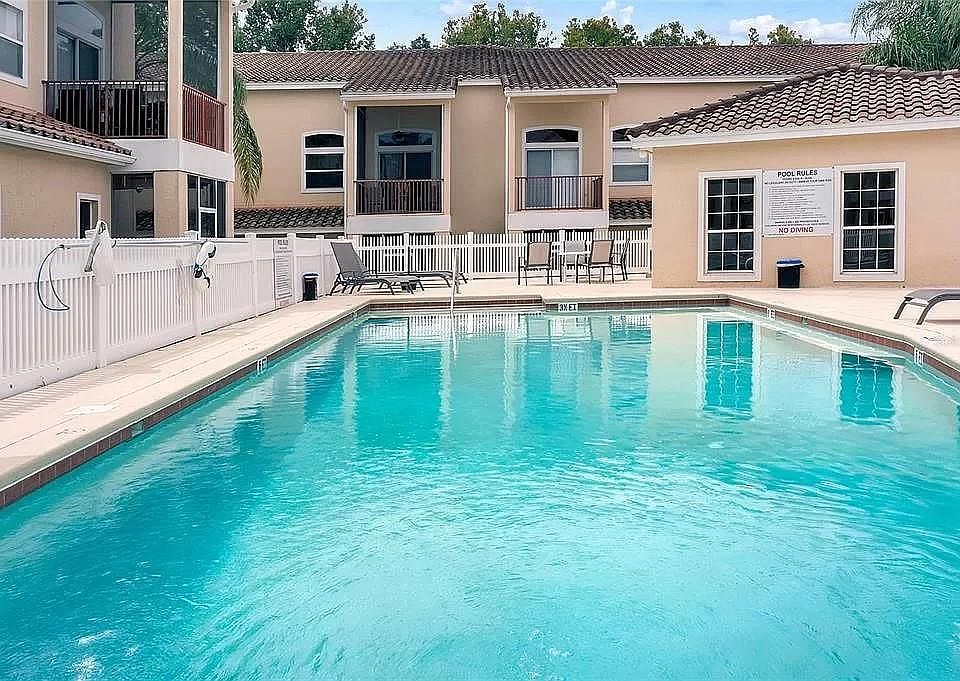 Pool is next to the exercise room