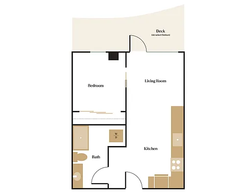 Floor plan 1X1 - A2