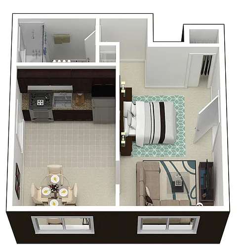 Floor plan The Dona Studio