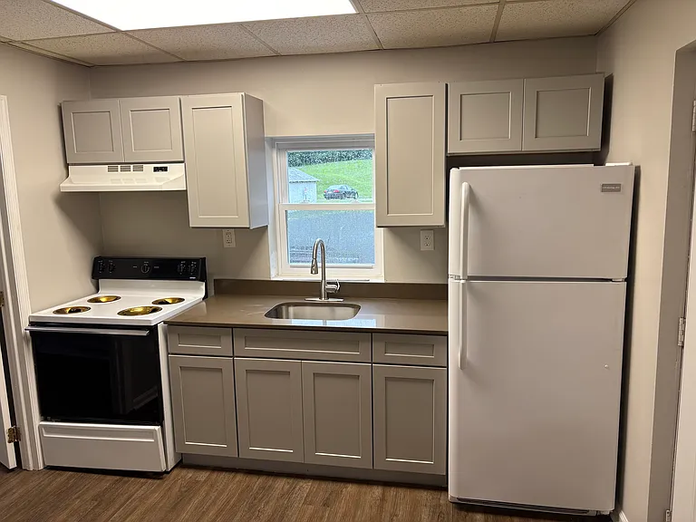 Kitchen with granite countertop