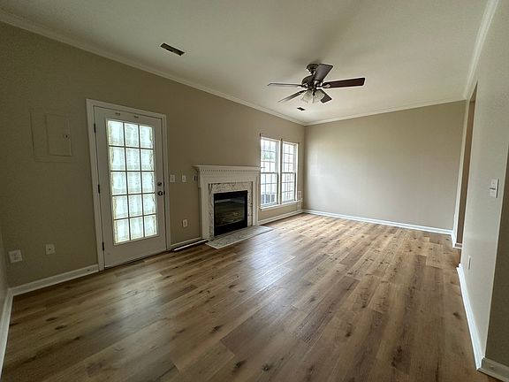 Living room with gas fireplace