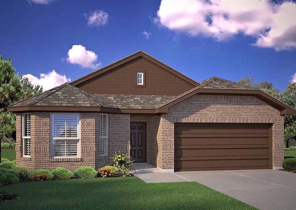 D.R. Horton's Blanco Floorplan Elevation D. Photos shown here may not depict the specified home & features included are for illustration purposes only