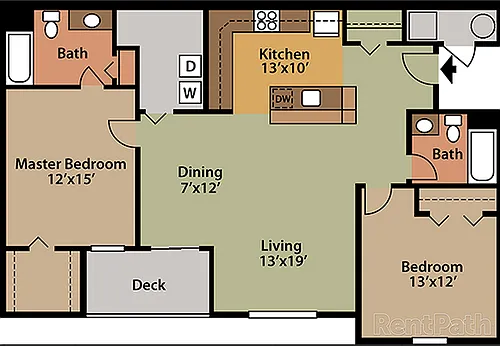 Floor plan 2 Bedroom