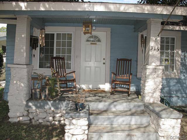 Lovely stone front porch