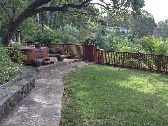 Backyard lawn