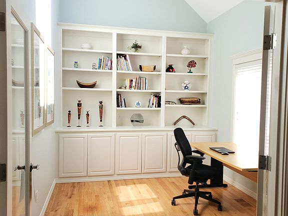 Office with high ceilings