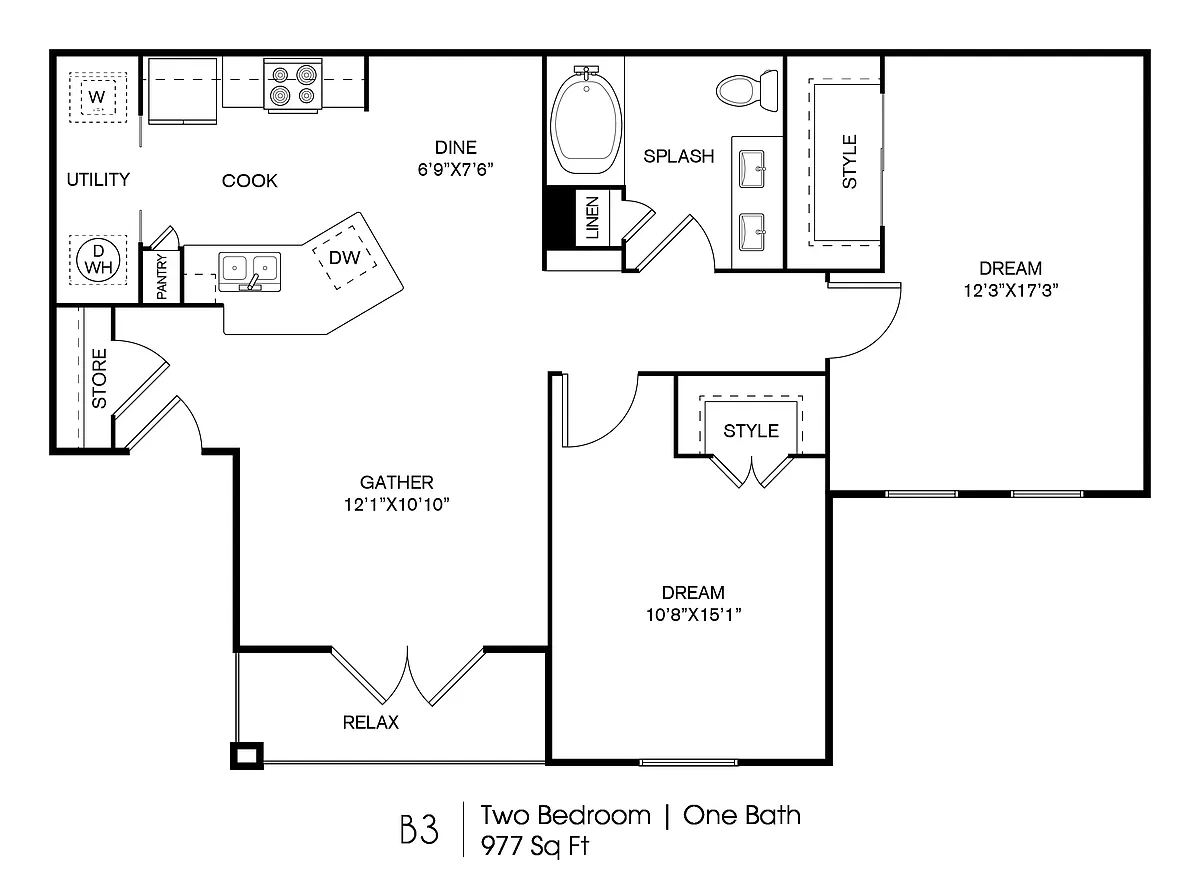 Floor plan MIL-B3