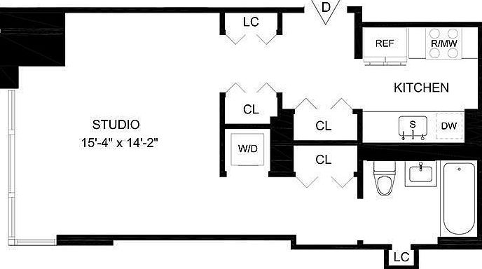 2nd image of 160 W 62nd St APT 15D