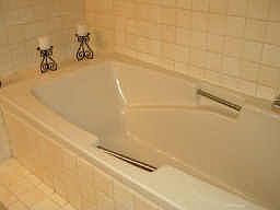 Garden tub in master bedroom