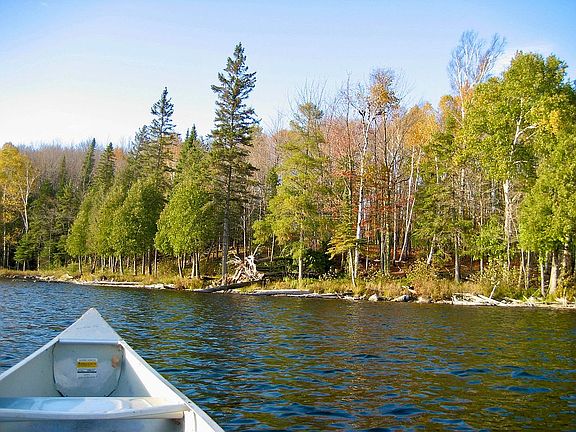 Gently sloping frontage