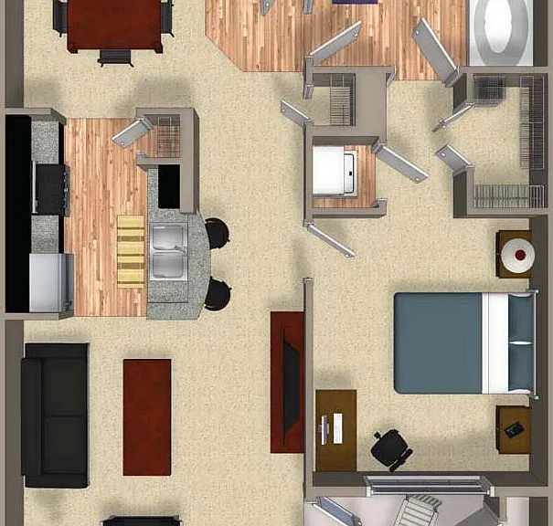 Cielo - A5 - 1 Beds - 1 Baths - 772 Sq. ft.