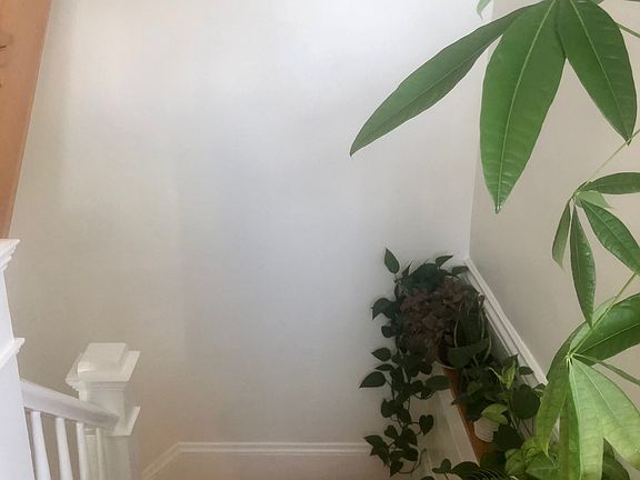 Stairwell to unit entry.