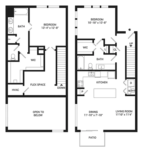 Floor plan Rust Townhome