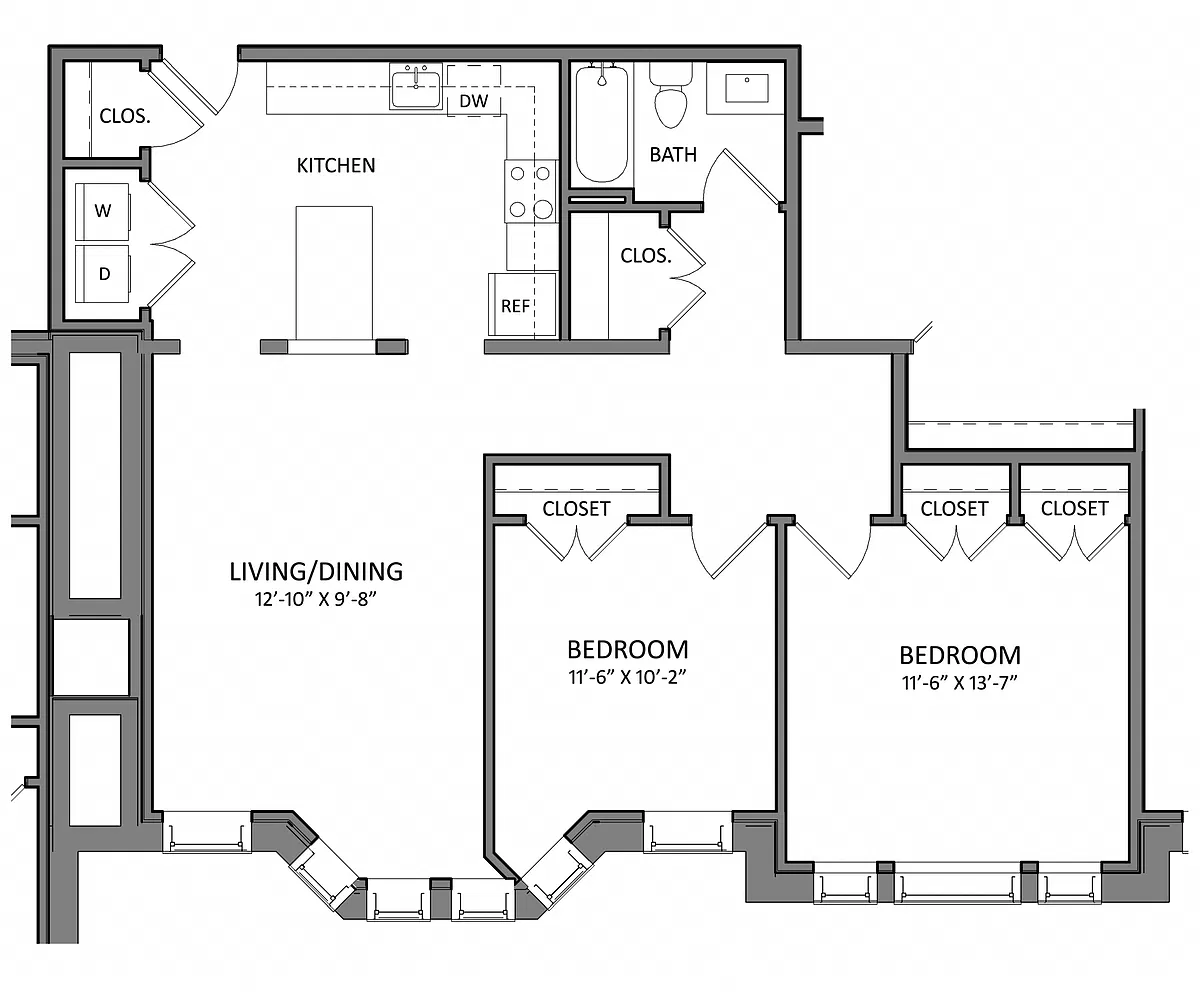 Floor plan B1E