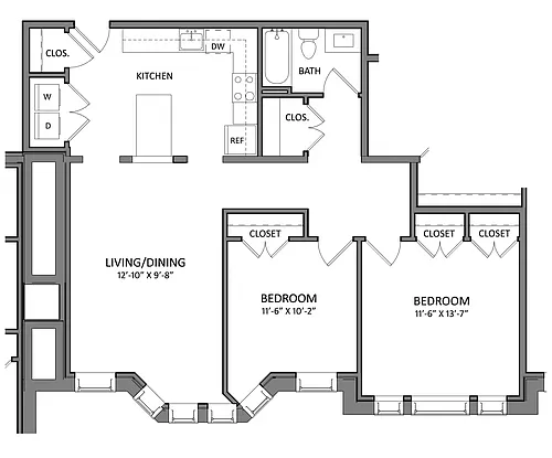 Floor plan B1E